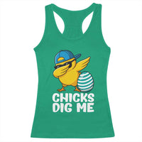 Easter Chicks Dig Me Racerback Tank Top Cute Chicken Dabbing Egg Hunt Toddler