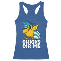 Easter Chicks Dig Me Racerback Tank Top Cute Chicken Dabbing Egg Hunt Toddler