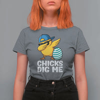 Easter Chicks Dig Me T Shirt For Women Cute Chicken Dabbing Egg Hunt Toddler