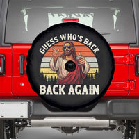 Funny Jesus Easter Spare Tire Cover Guess Who's Back? Back Again Easter