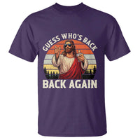 Funny Jesus Easter T Shirt Guess Who's Back? Back Again Easter