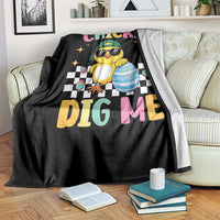 Chicks Dig Me Throw Blanket Funny Easter Chick