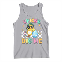 Chicks Dig Me Tank Top Funny Easter Chick