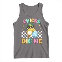 Chicks Dig Me Tank Top Funny Easter Chick