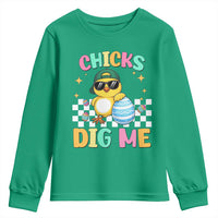 Chicks Dig Me Youth Sweatshirt Funny Easter Chick