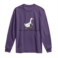 Funny Christian Goose Long Sleeve Shirt Jesus Thinks I'm A Delight