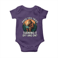 Funny Bigfoot Tech Support Baby Onesie Have You Tried Turning It Off And On Sasquatsch Computer - Wonder Print Shop