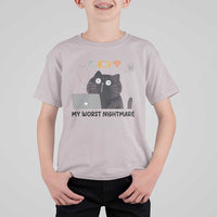 My Worst Nightmare T Shirt For Kid Funny Cat Gaming Wifi Loading Hurmor - Wonder Print Shop