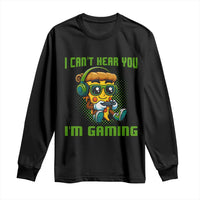 Funny Pizza Video Gaming Long Sleeve Shirt I Can Not Hear You I Am Gaming - Wonder Print Shop
