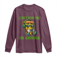 Funny Pizza Video Gaming Long Sleeve Shirt I Can Not Hear You I Am Gaming - Wonder Print Shop