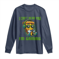 Funny Pizza Video Gaming Long Sleeve Shirt I Can Not Hear You I Am Gaming - Wonder Print Shop