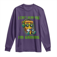 Funny Pizza Video Gaming Long Sleeve Shirt I Can Not Hear You I Am Gaming - Wonder Print Shop