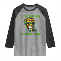 Funny Pizza Video Gaming Raglan Shirt I Can Not Hear You I Am Gaming - Wonder Print Shop