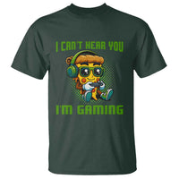 Funny Pizza Video Gaming T Shirt I Can Not Hear You I Am Gaming - Wonder Print Shop