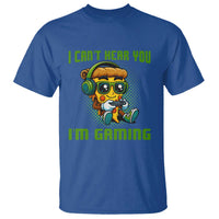 Funny Pizza Video Gaming T Shirt I Can Not Hear You I Am Gaming - Wonder Print Shop