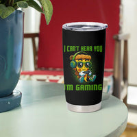 Funny Pizza Video Gaming Tumbler Cup I Can Not Hear You I Am Gaming
