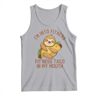 Funny Sloth Taco Gym Tank Top I'm Into Fitness Taco In My Mouth - Wonder Print Shop
