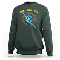 Funny Pilot Aviation Airplane Sweatshirt This Is How We Roll - Wonder Print Shop