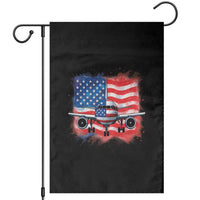 Pilot Airplane Patriotic American Flag Plane Aviation Garden Flag - Wonder Print Shop