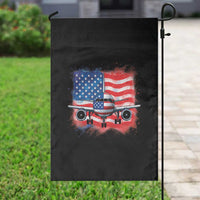 Pilot Airplane Patriotic American Flag Plane Aviation Garden Flag - Wonder Print Shop