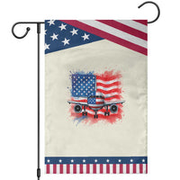 Pilot Airplane Patriotic American Flag Plane Aviation Garden Flag
