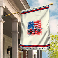 Pilot Airplane Patriotic American Flag Plane Aviation Garden Flag