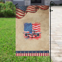 Pilot Airplane Patriotic American Flag Plane Aviation Garden Flag