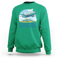 Funny Pilot Aviation Sweatshirt Easily Distracted By Airplanes Lover - Wonder Print Shop