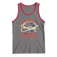 Funny Airplane Pilot Tank Top I'd Rather Be Flying - Wonder Print Shop
