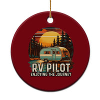 RV Pilot Enjoying The Journey Ceramic Ornament Funny Camping Lover - Wonder Print Shop