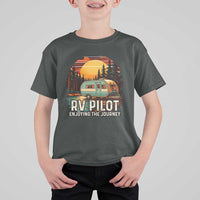 RV Pilot Enjoying The Journey T Shirt For Kid Funny Camping Lover - Wonder Print Shop