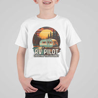 RV Pilot Enjoying The Journey T Shirt For Kid Funny Camping Lover - Wonder Print Shop