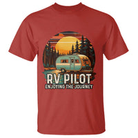 RV Pilot Enjoying The Journey T Shirt Funny Camping Lover - Wonder Print Shop