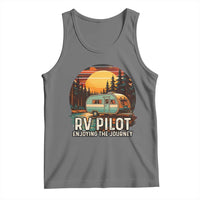 RV Pilot Enjoying The Journey Tank Top Funny Camping Lover - Wonder Print Shop