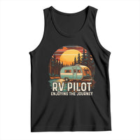 RV Pilot Enjoying The Journey Tank Top Funny Camping Lover - Wonder Print Shop