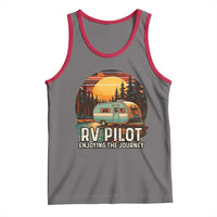 RV Pilot Enjoying The Journey Tank Top Funny Camping Lover - Wonder Print Shop
