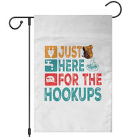 RV Camping Caravan Motorhome Garden Flag Just Here For The Hookups - Wonder Print Shop