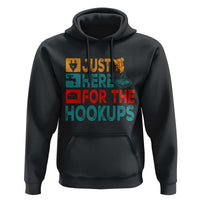 RV Camping Caravan Motorhome Hoodie Just Here For The Hookups - Wonder Print Shop