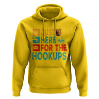 RV Camping Caravan Motorhome Hoodie Just Here For The Hookups - Wonder Print Shop