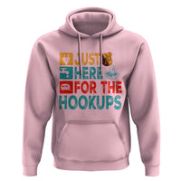 RV Camping Caravan Motorhome Hoodie Just Here For The Hookups - Wonder Print Shop
