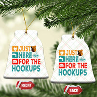 RV Camping Caravan Motorhome Ceramic Ornament Just Here For The Hookups - Wonder Print Shop