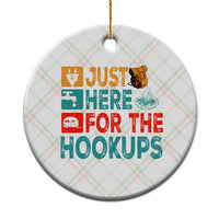 RV Camping Caravan Motorhome Ceramic Ornament Just Here For The Hookups - Wonder Print Shop