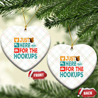 RV Camping Caravan Motorhome Ceramic Ornament Just Here For The Hookups - Wonder Print Shop