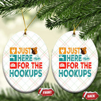 RV Camping Caravan Motorhome Ceramic Ornament Just Here For The Hookups - Wonder Print Shop