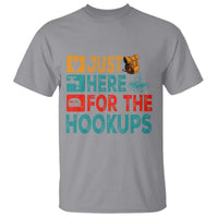 RV Camping Caravan Motorhome T Shirt Just Here For The Hookups - Wonder Print Shop