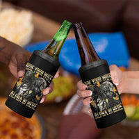 Hide Your Wife The Alpha is Here 4 in 1 Can Cooler Tumbler Cringe Werewolf Alpha Meme Humor