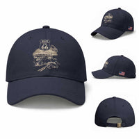 Route Highway 66 100 Year Centennial Motorcycle Americana Road Sign Baseball Cap