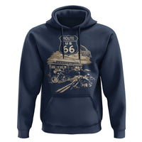 Route Highway 66 100 Year Centennial Motorcycle Americana Road Sign Hoodie