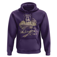 Route Highway 66 100 Year Centennial Motorcycle Americana Road Sign Hoodie