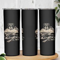 Route Highway 66 100 Year Centennial Motorcycle Americana Road Sign Skinny Tumbler